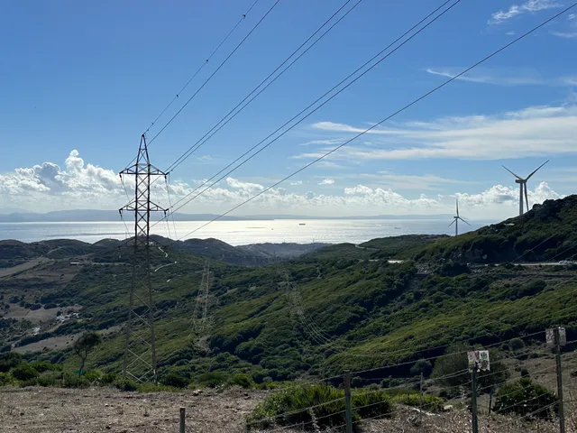 Гібральтарская пратока і ветракі з Mirador del Estrecho