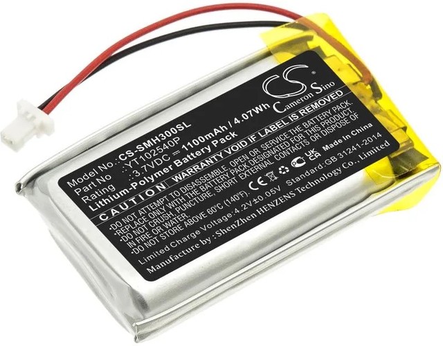 Cameron Sino YT102540P CS-SMH300S 1100mAh