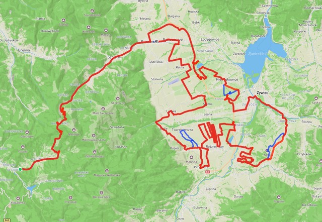 Мапа Challenge(сіняя) у параўнаньні да Adventure(чырвоная) Мапа Challenge(сіняя) у параўнаньні да Adventure(чырвоная)